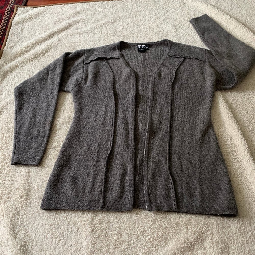 Wool Zip-Up Sweater